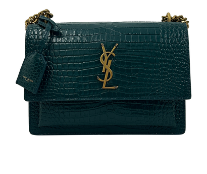 Sunset, 1.400&euro;, Bolso, Verde, Animal - Piel, Vista frontal